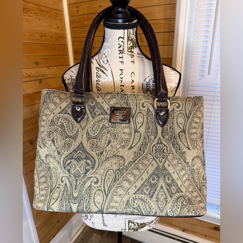 Vintage Paisley Liz Claiborne Tote Bag